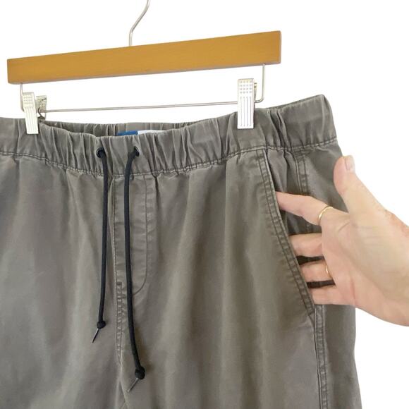 Old Navy Joggers Men’s Large Olive Gray Modern Built-In-Flex Ankle Cotton Blend - Picture 3 of 12